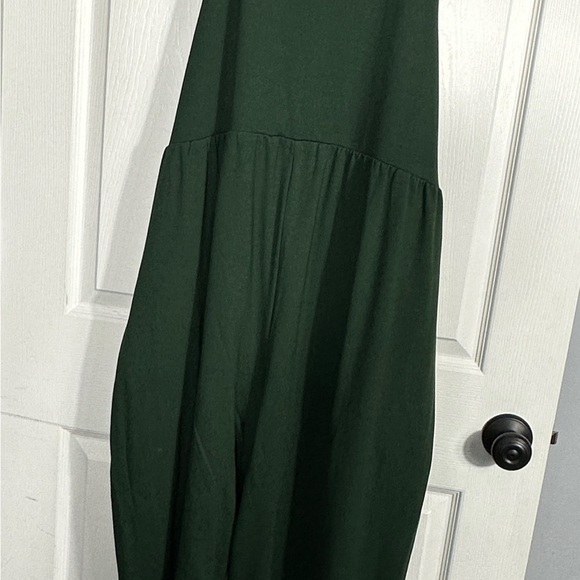 Snag overalls, green knit, size "G" (20-22), stretchy, pockets, spring - Picture 7 of 13